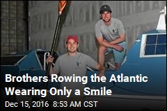 Brothers Rowing the Atlantic Wearing Only a Smile