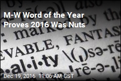 M-W Word of the Year Proves 2016 Was Nuts