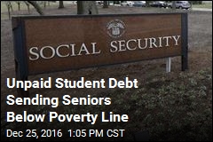 Unpaid Student Debt Sending Seniors Below Poverty Line