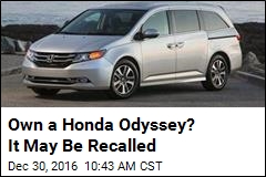 Honda Recalling 633,753 Minivans