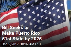 Bill Seeks to Make Puerto Rico 51st State by 2025