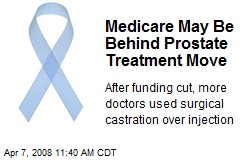 Medicare May Be Behind Prostate Treatment Move