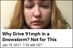 Cops: Woman Going 91mph in Snowstorm Needed New Stereo