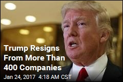 Trump Resigns From More Than 400 Companies