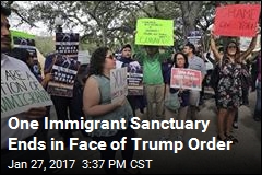 One Immigrant Sanctuary Ends in Face of Trump Order