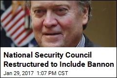Trump Reorg Puts Bannon on the NSC