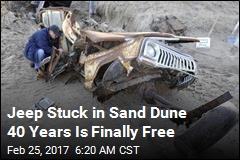 This Is What a Jeep Looks Like After 40 Years in Sand