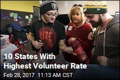 10 States With Highest Volunteer Rate