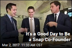 Snap&#39;s Co-Founders Are All Smiles