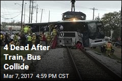 4 Dead After Train, Bus Collide