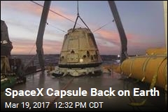 SpaceX Capsule Back on Earth