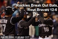 Rockies Break Out Bats, Rout Braves 12-6