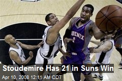 Stoudemire Has 21 in Suns Win