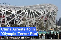 China Arrests 45 in 'Olympic Terror Plot'