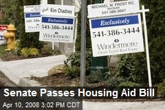 Senate Passes Housing Aid Bill