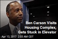 Ben Carson Visits Housing Complex, Gets Stuck in Elevator