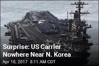Surprise: US Carrier Nowhere Near N. Korea