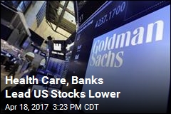 Health Care, Banks Lead US Stocks Lower