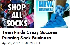 Teen&#39;s Sock Business Does $1M in Sales Per Year