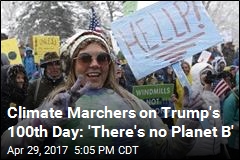 Marchers Use Trump&#39;s 100th Day to Protest Climate Policies