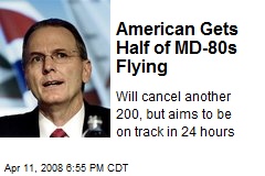 American Gets Half of MD-80s Flying