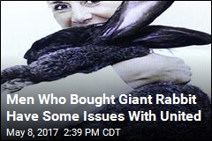 Men Who Bought Giant Rabbit Have Some Issues With United