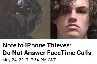 Note to iPhone Thieves: Do Not Answer FaceTime Calls
