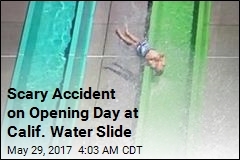 Boy Survives Plunge From Water Slide