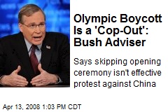 Olympic Boycott Is a 'Cop-Out': Bush Adviser
