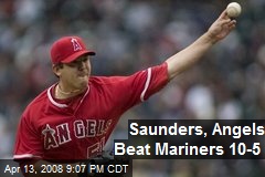 Saunders, Angels Beat Mariners 10-5