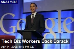 Tech Biz Workers Back Barack