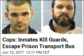 Cops: Inmates Kill Guards, Escape Prison Transport Bus
