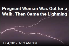 Pregnant Woman Out for a Walk Hit by Lightning