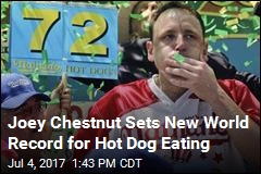 Joey Chestnut Sets New World Record for Hot Dog Eating