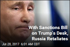 With Sanctions Bill on Trump&#39;s Desk, Russia Retaliates