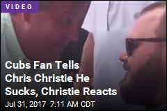 Cubs Fan Tells Chris Christie He Sucks, Christie Reacts