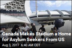 Canada Opens Stadium to House Refugees Crossing From US