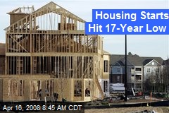 Housing Starts Hit 17-Year Low