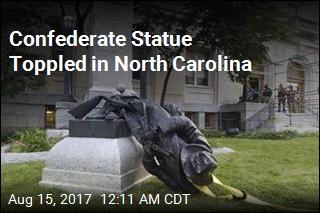 Protesters Topple Confederate Statue in NC