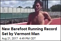 Runner Sets New Barefoot World Record at Vermont Track