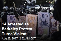 14 Arrested as Berkeley Protest Turns Violent