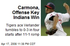 Carmona, Offense Key Indians Win