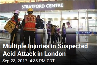 Multiple Injuries in Suspected Acid Attack in London