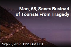 Tourist Saves Bus From Cliff Disaster