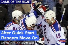 After Quick Start, Rangers Move On