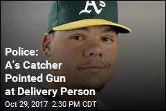 Oakland A&#39;s Catcher Arrested on Gun Charges