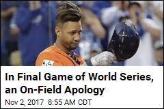 In Final Game of World Series, an On-Field Apology