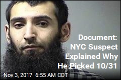 NYC Suspect Allegedly Chose 10/31 for a Reason