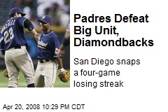 Padres Defeat Big Unit, Diamondbacks