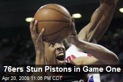 76ers Stun Pistons in Game One